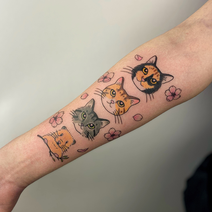 tatuaje gatitos